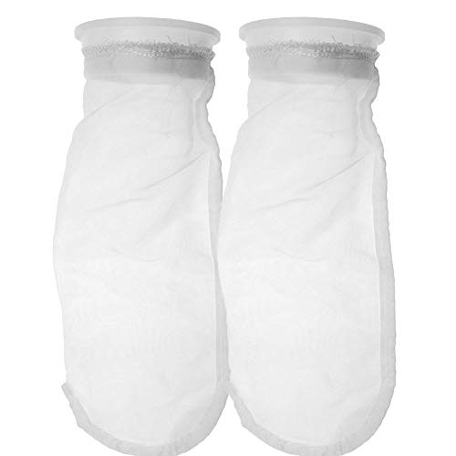 Cenyo Honritone Nylon Mesh Filter Socks 4 Inch Ring 50/100 / 200/300 Micron - by 15 Inch Long – Aquarium Filter Bags - 2 Pack (100 Micron - 4 x 15 Inch) von Cenyo