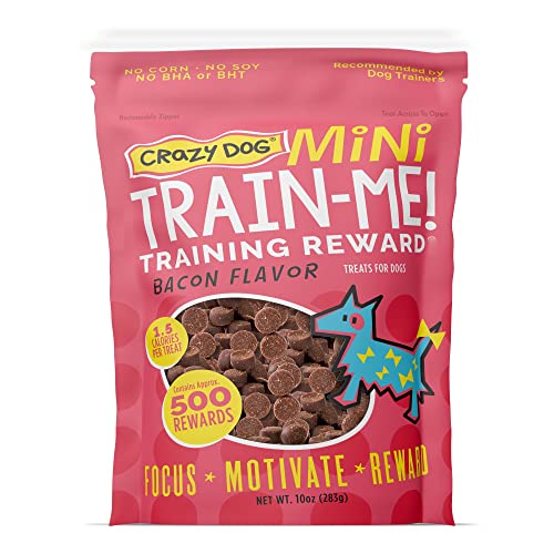 Crazy Dog Train-Me! Bacon Mini Training Reward Treats (1 Pouch), 10 Oz von Cenyo