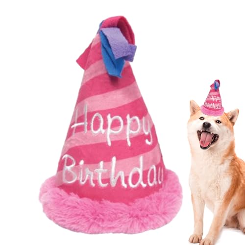 Ceolup Geburtstagsspielzeug für Hunde, Gefülltes Geburtstagskuchen-Hundespielzeug | Süßes -Kuchenspielzeug | Plüsch-Hundespielzeug, kreative Geburtstagsgeschenke für Hunde, waschbares, langlebiges von Ceolup