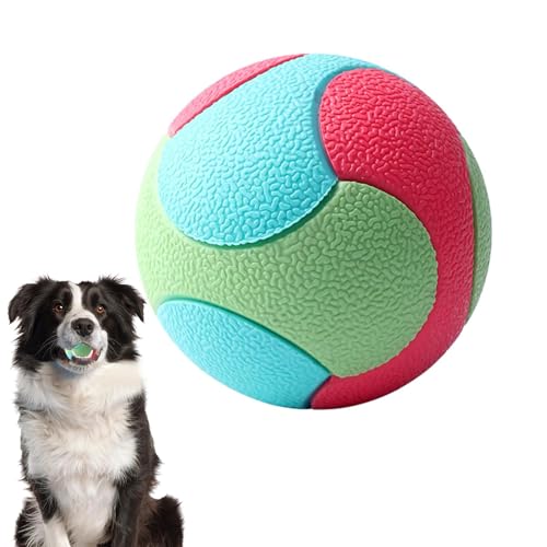 Ceolup Hundegummiball - Flexibler, bissfester Gummi-Beißball für Welpen | Lebensmittelechtes Spielzeug zum Spielen, Trainieren, Trainieren, interaktives Spielzeug zum Beißen und Entspannen von Ceolup