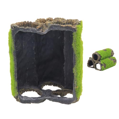 Aquarium, Resin Moss Cave Decor, Spacious Multi-Functional Design, Ideal für Breeding Resting Hiding Shrimp Betta Freshwater Saltwater Fish Tank, 3,78 x 3,78 x 3,23 Zoll Aquarium, Resin Moss Cave Decor, Spacious Multi-Functional Design, Ideal für Breeding Resting Hiding Shrimp Betta Freshwater Saltwater Fish Tank, 3,78 x 3,78 x 3,23 Zoll von Ceprznvey