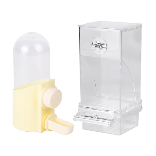 Bird Water Feeder, Parakeet Drinker, Spill Proof Water Dispenser, Sturdy ABS Construction, Daily Hydration for Cockatiel Finch Lovebirds, 7.28 Inches, Clear White, 1 Pack Bird Water Feeder, Parakeet Drinker, Spill Proof Water Dispenser, Sturdy ABS Construction, Daily Hydration for Cockatiel Finch Lovebirds, 7.28 Inches, Clear White, 1 Pack von Ceprznvey