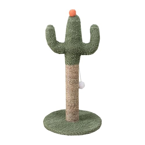 Cat Scratcher, Cat Toy, Cactus Shape Vertical Interactive with Dangling Ball Stable Base Claw Care Space-Saving, Pets Toy for Exercise, 23.62x11.81x11.81inches Cat Scratcher, Cat Toy, Cactus Shape Vertical Interactive with Dangling Ball Stable Base Claw Care Space-Saving, Pets Toy for Exercise, 23.62x11.81x11.81inches von Ceprznvey