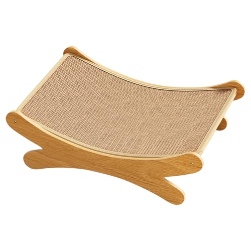 Cat Scratcher Bed, 2-in-1 Cat Lounger Nest, Wear-Resistant Sisal Scratch Board with Wooden Base, Indoor Outdoor Pet Furniture, Breathable Anti-Slip Resting Area Cat Scratcher Bed, 2-in-1 Cat Lounger Nest, Wear-Resistant Sisal Scratch Board with Wooden Base, Indoor Outdoor Pet Furniture, Breathable Anti-Slip Resting Area von Ceprznvey