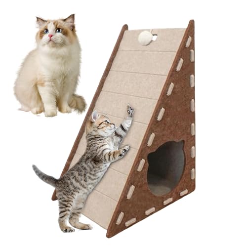 Cat Scratcher Board, Vertical Cat Scratching Pad, Felt Climbing Mat, Wear-Resistant Non-Shedding Texture, Indoor Activity Use, Eco-Friendly Scratching 15.75x11.81x21.65 von Ceprznvey