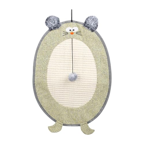 Cat Scratching Pad, Sisal Scratcher Mat, Anti-Scratch Protection, Interactive Hangable Design Kitten Toy for Indoor Floor Couch Sofa Play Apartment Dorm Home Use, 1 Piece von Ceprznvey
