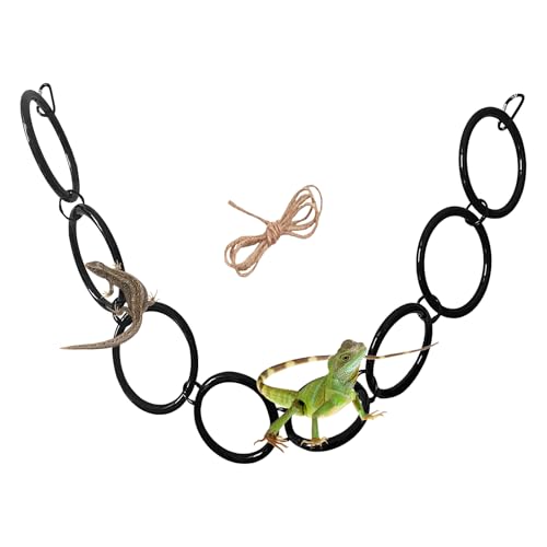 Ceprznvey Anreicherungsspielzeug für Schlangen, Ringe für Weizenschlangen, Zubehör für Tiere, Käfig, Terrarium, Netz, Wand, Glas, Haus, Garten, Zoo von Ceprznvey