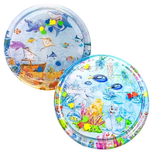Ceprznvey Cat Water Play Mat, Sensory Cooling Pad, Interactive Pet Toy, Indoor Outdoor Fun, Comfortable Splash, Summer Relief for Pets, Outdoor Water Toy, 39.37 von Ceprznvey