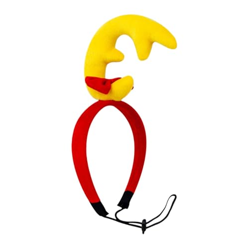 Ceprznvey Hundehalsband, Cartoon-Hunde-Weihnachts-Haarband, bunt, Rentierhupe, Dekoration mit verstellbarem Gummiband, für Katzen, Hunde, Puppies, ca. 40 cm Ceprznvey Hundehalsband, Cartoon-Hunde-Weihnachts-Haarband, bunt, Rentierhupe, Dekoration mit verstellbarem Gummiband, für Katzen, Hunde, Puppies, ca. 40 cm von Ceprznvey