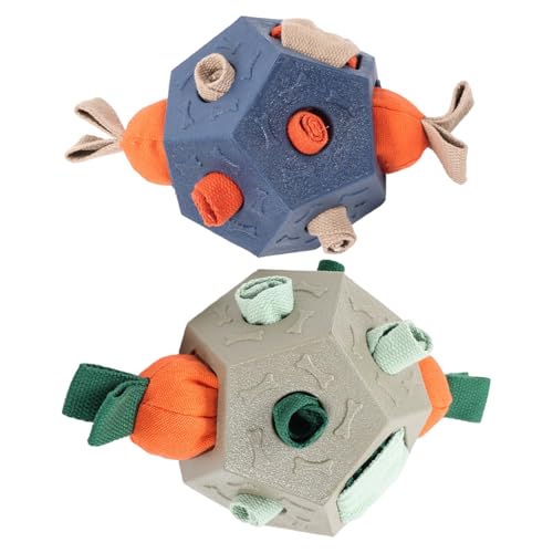 Ceprznvey Interactive Dog Toy, Chew Toy for Dogs, Treat Dispensing Enrichment Ball, Teeth Cleaning Squeaky Design, Sniffing and Relaxation Aid, Indoor Playtime Training, 5.31x5.12x4.33 Ceprznvey Interactive Dog Toy, Chew Toy for Dogs, Treat Dispensing Enrichment Ball, Teeth Cleaning Squeaky Design, Sniffing and Relaxation Aid, Indoor Playtime Training, 5.31x5.12x4.33 von Ceprznvey