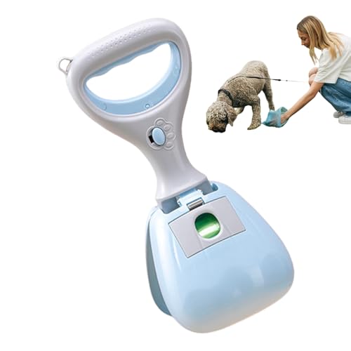 Ceprznvey Pooper Scooper, Cat Litter Picker, Dog Waste Grabber, ergonomischer Griff, rutschfest, integrierter Aufbewahrungsbeutel, für den Außenbereich, Reinigungswerkzeug, Pooper Scooper für Hunde von Ceprznvey