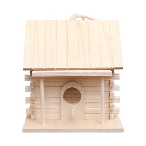 Ceprznvey Vogelhaus aus Holz, Vogelhaus aus Holz im Freien | Trauerndes Vogelnest, Nistkasten von Lovebird für die Dekoration von Garten, Vogelhaus im Freien Ceprznvey Vogelhaus aus Holz, Vogelhaus aus Holz im Freien | Trauerndes Vogelnest, Nistkasten von Lovebird für die Dekoration von Garten, Vogelhaus im Freien von Ceprznvey