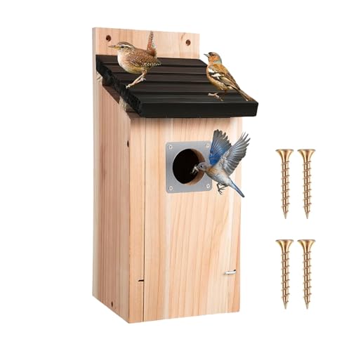 Ceprznvey Vogelnest - Aufhängbares Vogelnest Für Draußen | Hängbares Vogelhaus Aus Holz Natürliche Deko Für Garten, Terrasse, Baum, Balkon Und Rasen Ceprznvey Vogelnest - Aufhängbares Vogelnest Für Draußen | Hängbares Vogelhaus Aus Holz Natürliche Deko Für Garten, Terrasse, Baum, Balkon Und Rasen von Ceprznvey