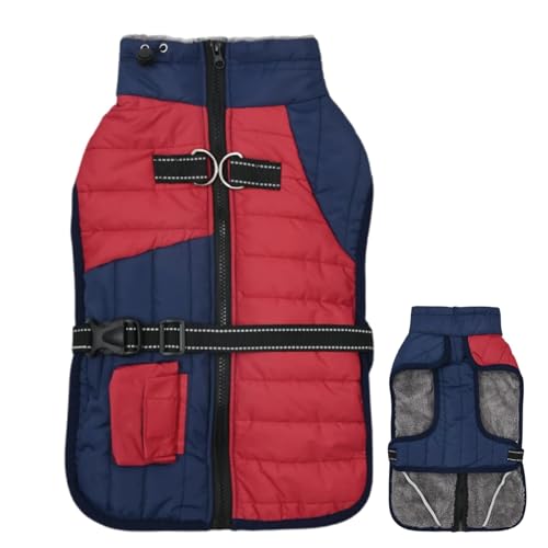 Dog Winter Coat, Puppy Jacket for Cold Winter, with Traction Holes Pet Pullover Jumper, Pet Cold Weather Coat, Thickened for Small Dogs Medium-Sized Dogs, L Size: 216g, XL Size: 240g 2XL: 292g Dog Winter Coat, Puppy Jacket for Cold Winter, with Traction Holes Pet Pullover Jumper, Pet Cold Weather Coat, Thickened for Small Dogs Medium-Sized Dogs, L Size: 216g, XL Size: 240g 2XL: 292g von Ceprznvey