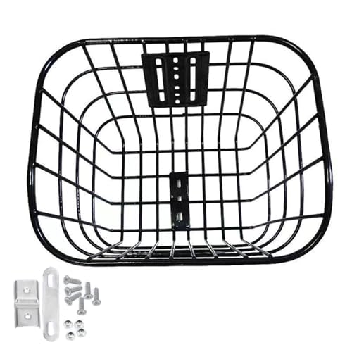 Fahrrad-Basket vorne, Handlebar Pet Carrier, abnehmbarer Eisenrahmen, sichere Halterung für Haustierreisen, Grocery Storage, 34 x 27 x 26 cm, 900 g, 1 Stück von Ceprznvey