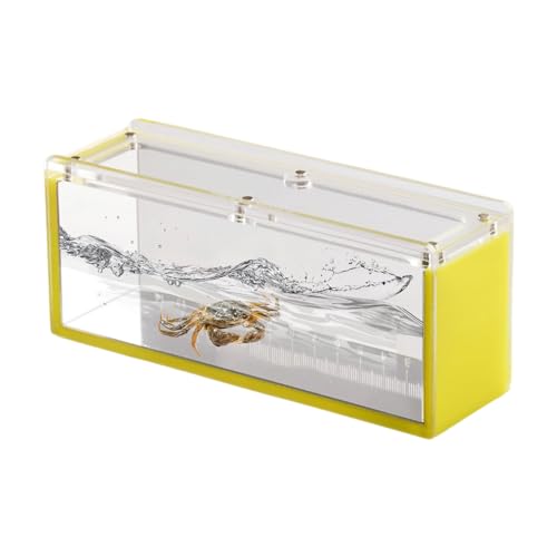 Fish Hatching Box, Clear Fish Viewing Container, Portable Aquarium Breeder, Acrylic with Lid and Scale, Indoor Outdoor Use, Small Isolation Box 6.5x2.76x1.97 Inches von Ceprznvey