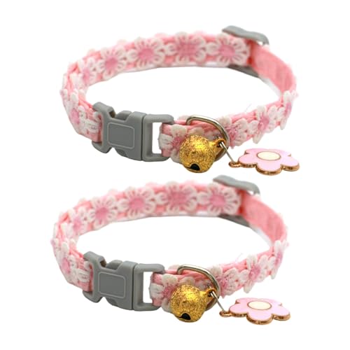 Katzenhalsband, Puppy Breakaway, 2-teilig, bequem, verstellbar, mit Sicherheitsschnalle und Bell für Walking Travelling Training, 33,9 cm Katzenhalsband, Puppy Breakaway, 2-teilig, bequem, verstellbar, mit Sicherheitsschnalle und Bell für Walking Travelling Training, 33,9 cm von Ceprznvey