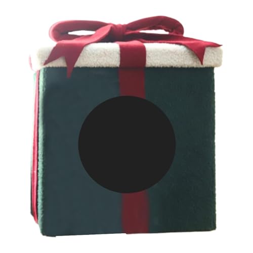 Katzenhaus, Winter-Hundebett, zusammenklappbar, geschlossenes Katzenhaus, zusammenklappbar, für drinnen und draußen, warm, mit geschlossener Box zur Entspannung, 13,78 x 13,39 x 13,78 cm, Weiß, Grün Katzenhaus, Winter-Hundebett, zusammenklappbar, geschlossenes Katzenhaus, zusammenklappbar, für drinnen und draußen, warm, mit geschlossener Box zur Entspannung, 13,78 x 13,39 x 13,78 cm, Weiß, Grün von Ceprznvey