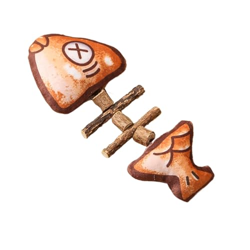 Plüsch-Katzenspielzeug, realistisches Katzen-Kickspielzeug, interaktives Simulated Fish Bone Toy, Fun Kitten Stuff Bone Toy für Katzen, Zuhause, Indoor, 16,5 x 6,9 cm, 20 g, Kristallsamt, Plüsch-Katzenspielzeug, realistisches Katzen-Kickspielzeug, interaktives Simulated Fish Bone Toy, Fun Kitten Stuff Bone Toy für Katzen, Zuhause, Indoor, 16,5 x 6,9 cm, 20 g, Kristallsamt, von Ceprznvey