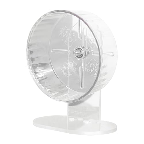 Silent Hamster Wheel, Transparent Exercise Spinner, Hedgehog Running Accessory, Adjustable Height Sturdy Compact Acrylic Material for Pets, 7.09 Inches Silent Hamster Wheel, Transparent Exercise Spinner, Hedgehog Running Accessory, Adjustable Height Sturdy Compact Acrylic Material for Pets, 7.09 Inches von Ceprznvey