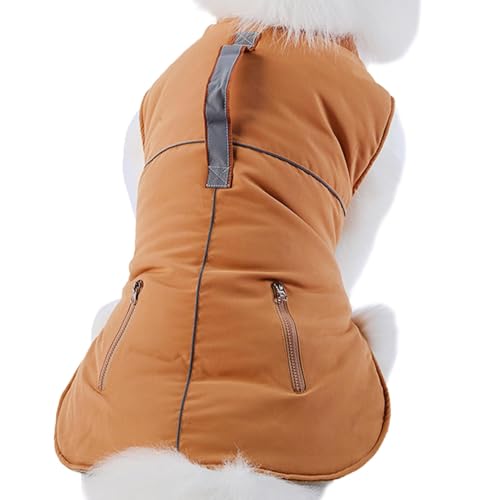 Winter Jacket, Dog Winter Vest, Warm Dog Coat, Cotton Dog Clothes, Puppy Winter Outfit, Winter Jacket for Small Medium Dogs Cotton Fabric Windproof Winter Vest Dog Coats for Cold Weather, Brown, Black Winter Jacket, Dog Winter Vest, Warm Dog Coat, Cotton Dog Clothes, Puppy Winter Outfit, Winter Jacket for Small Medium Dogs Cotton Fabric Windproof Winter Vest Dog Coats for Cold Weather, Brown, Black von Ceprznvey