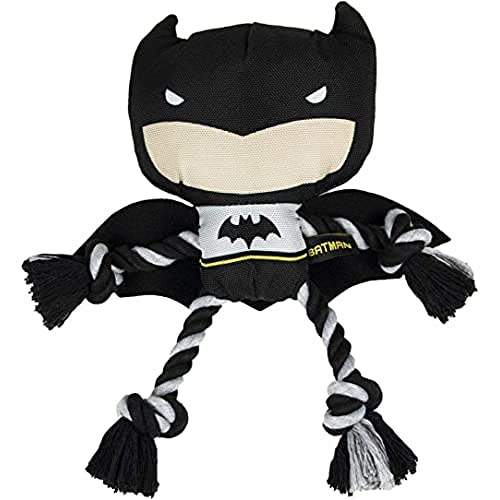 CERDÁ LIFE'S LITTLE MOMENTS - for Fan Pets | Batman Hundespielzeug, Kuscheltier für Hunde mit Seil - Offizielle DC Comics Lizenz, Mehrfarbig von CERDÁ LIFE'S LITTLE MOMENTS