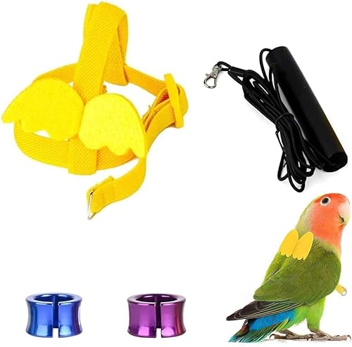 Geschirr für Vögel und Leine, verstellbares Geschirr für Papageien, Flying Brustgeschirr Vögel, Papageien, Anti-Biss, Geschirr im Flug, Outdoor Seil zum Fliegen für Papageien Geschirr für Vögel und Leine, verstellbares Geschirr für Papageien, Flying Brustgeschirr Vögel, Papageien, Anti-Biss, Geschirr im Flug, Outdoor Seil zum Fliegen für Papageien von Cerioll