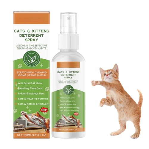 Katzenabwehrspray, Katzenschreck Spray Indoor & Outdoor, für Möbel, Sofas, Vorhänge, 100ml Katzenabwehrspray, Katzenschreck Spray Indoor & Outdoor, für Möbel, Sofas, Vorhänge, 100ml von Cerioll