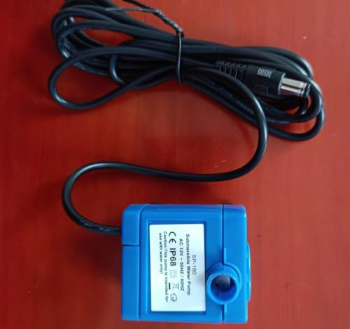 Katzenbrunnen Pumpe, Ersatzpumpe Katzenbrunnen, 12V Haustier Wasserpumpe, 1.6L Pumpe für Katzen Trinkbrunnen, Ersatzpumpe Trinkbrunnenpumpe, Super Stille Elektrische Wasserpumpe mit 1,8M Kabel von Cerioll