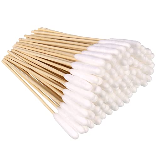 Cerolopy 100 Stück Pet Dog Ear Cleaner Wattestäbchen Tier Ohrreiniger Big Cotton Swab Sticks Cotton Buds for Cat Dog Ear Wax Infektion Removal von FOXCUP