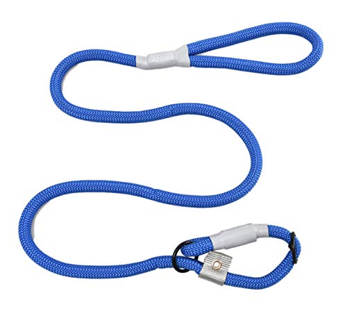 Cesar Millan Leine - Trainingsleine für Hunde - 2in1 Halsband Hund und Leine - Slip Lead - Retrieverleine mit integrierter Halsung, Wetterfestes Tau - Länge 120cm Durchmesser 1,2cm Farbe Blau von Cesar Millan