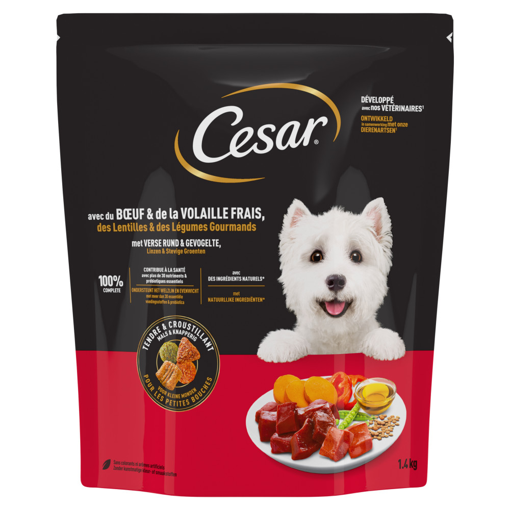 Cesar Adult mit Rind, Geflügel und Gemüse - Sparpaket: 5 x 1,4 kg von Cesar