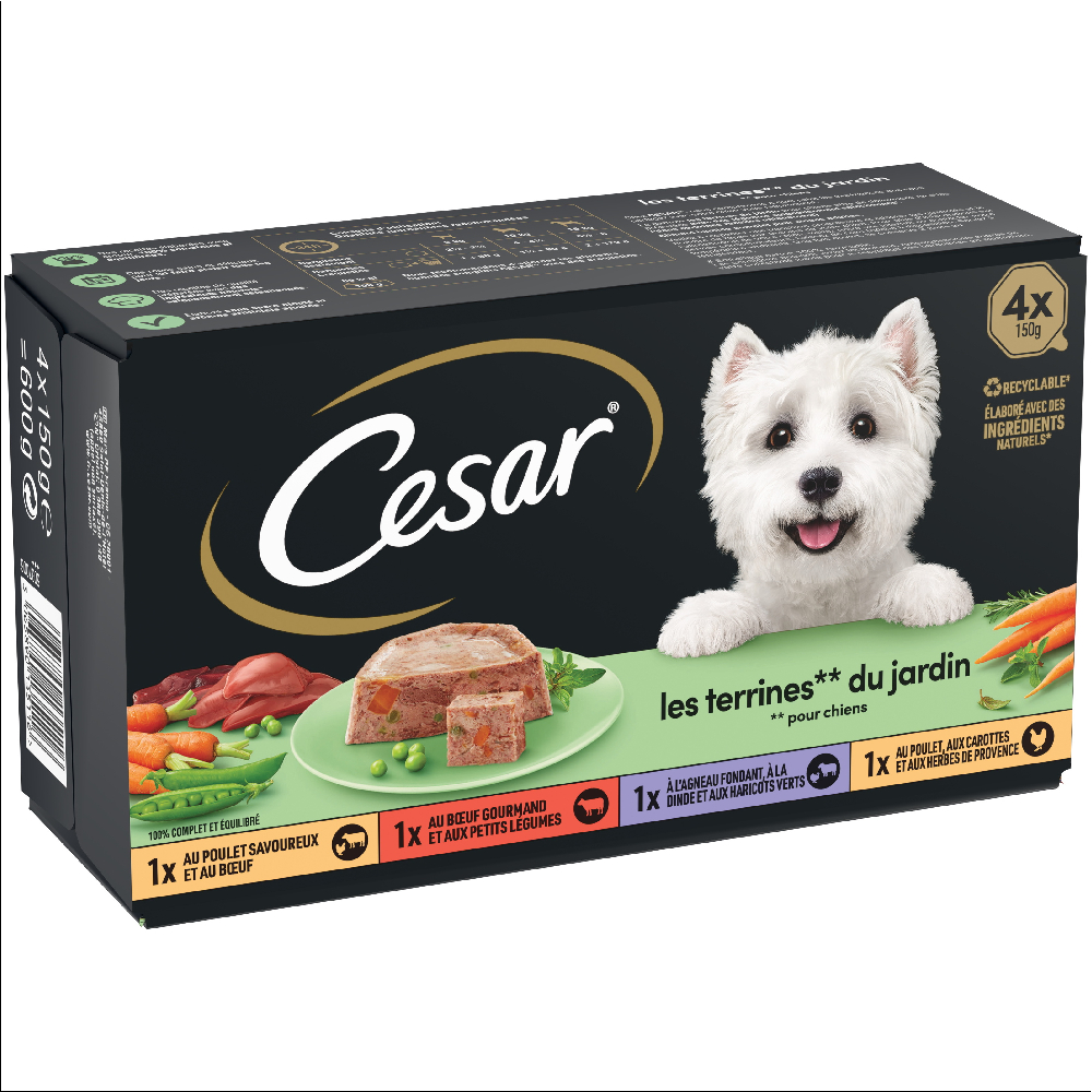 Cesar Classic Selection Mixkarton - Garten-Terrine (24 x 150 g) von Cesar