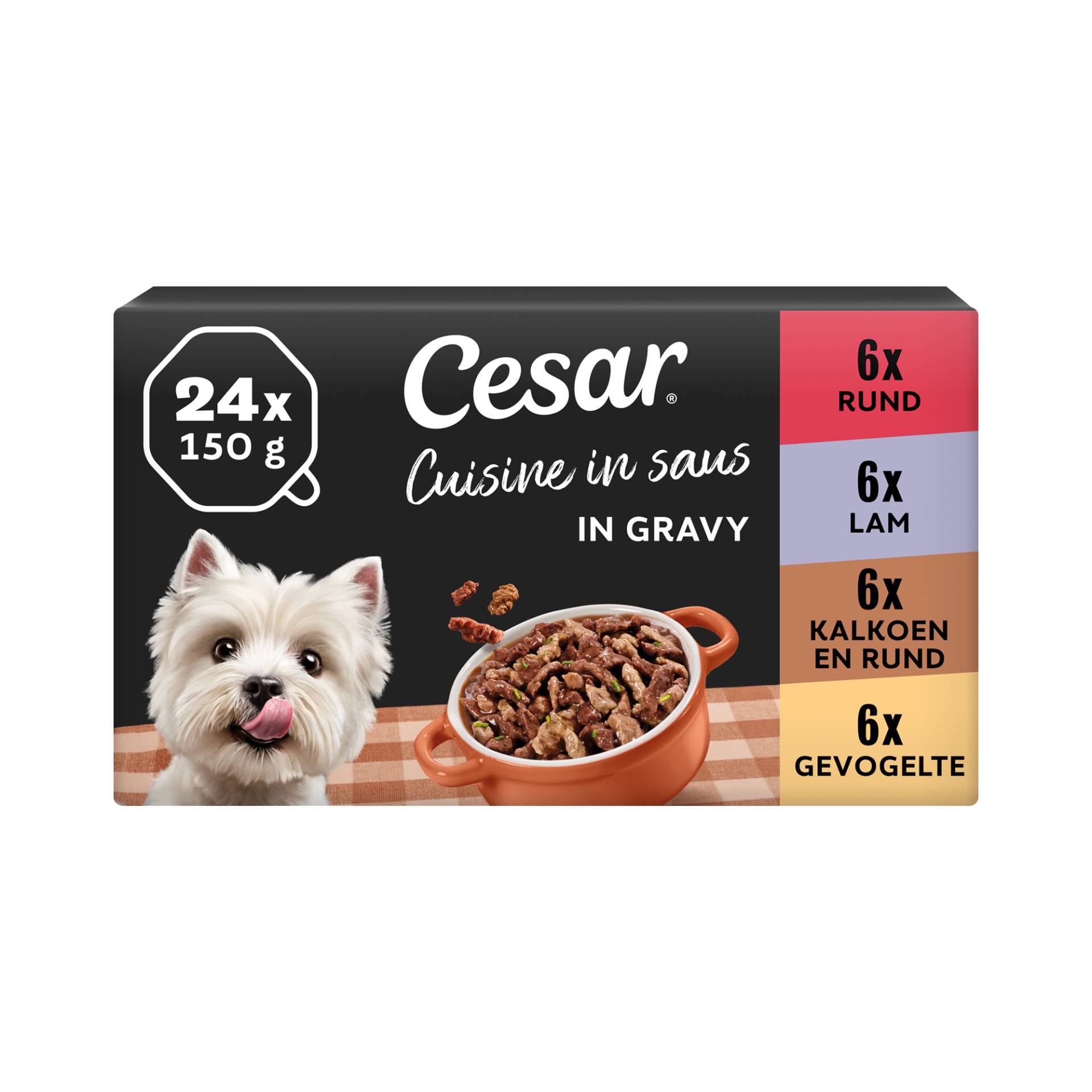 Cesar Cuisine in Sauce - Multipack - 24 x 150 g von Cesar