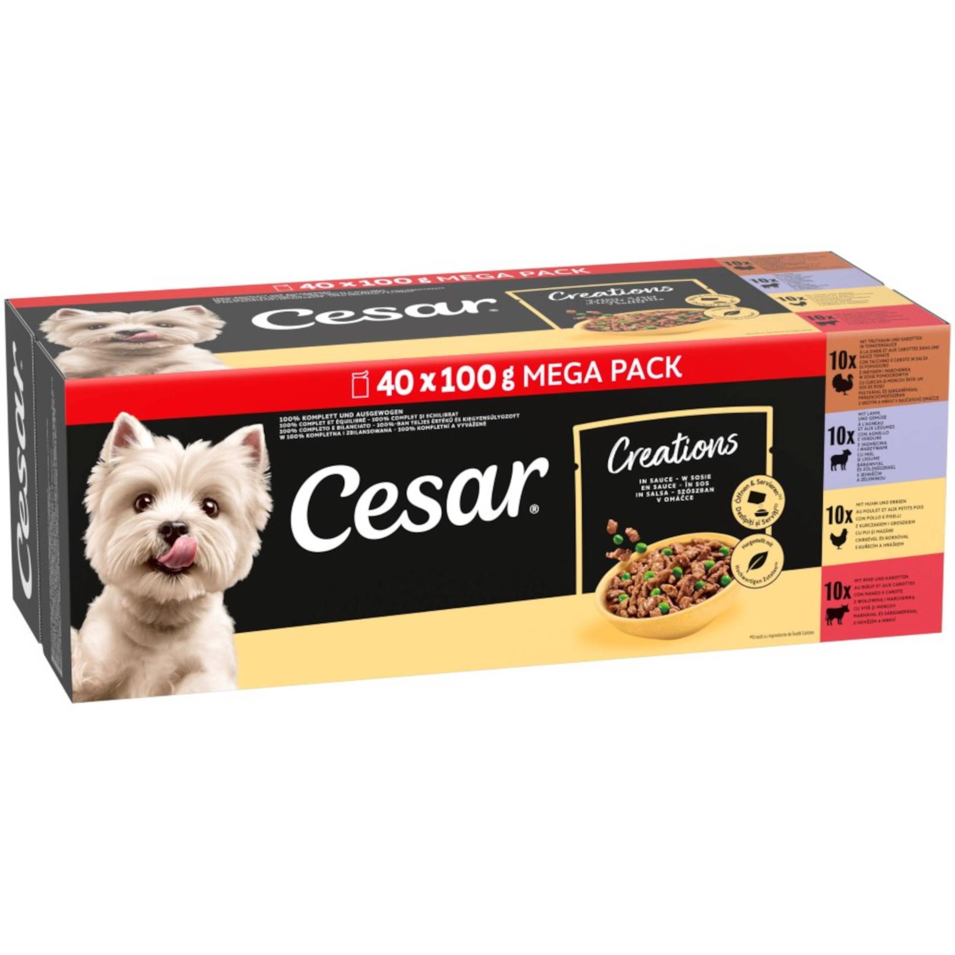 Cesar Feines im Frischebeutel Favoriten in Sauce - Sparpaket: 80 x 100 g Cesar Feines im Frischebeutel Favoriten in Sauce - Sparpaket: 80 x 100 g von Cesar