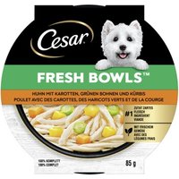 Cesar Nassfutter Hund, Adult, Fresh Bowls, in Sauce, Huhn 10x85 g von Cesar
