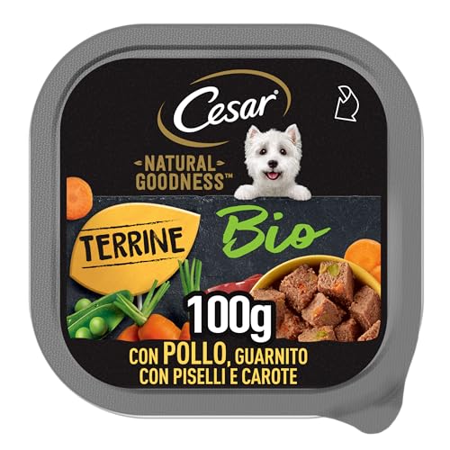 Cesar Natural Goodness Bio Huhn und Gemüse, komplettes Bio-Nassfutter für Hunde, 16 Dosen à 100 g Cesar Natural Goodness Bio Huhn und Gemüse, komplettes Bio-Nassfutter für Hunde, 16 Dosen à 100 g von Cesar