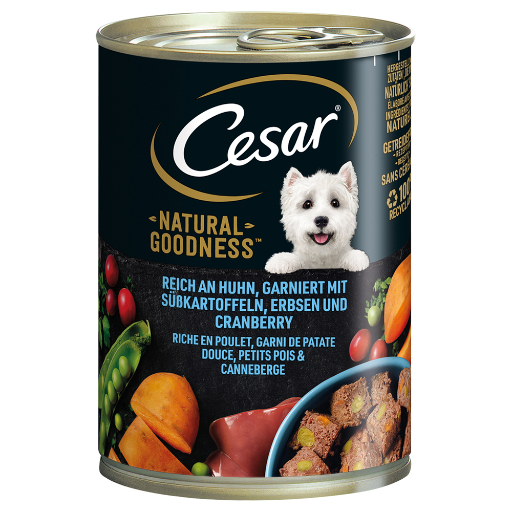 Cesar Natural Goodness - Sparpaket: Huhn (12 x 400 g) von Cesar
