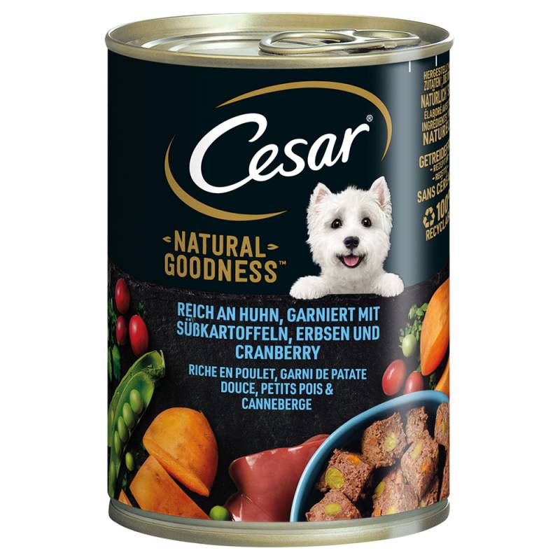 Cesar Natural Goodness - Sparpaket: Huhn (12 x 400 g) von Cesar