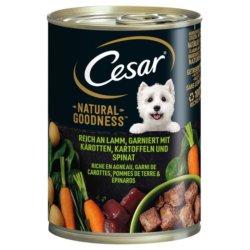 Cesar Natural Goodness - Sparpaket: Lamm (24 x 400 g) von Cesar