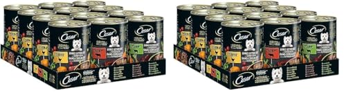 Cesar Natural Goodness in Loaf 12 x 400 g Cans, Adult Premium Wet Dog Food, Mixed Selection,Non Applicable (Packung mit 2) von Cesar