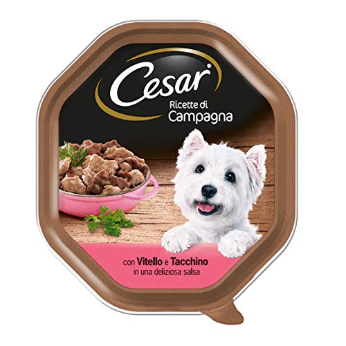 Cesar Rezepte von Landfutter für Hund mit zartem Kalbfleisch und Truthahn 150 g - 14 Tabletten von Cesar
