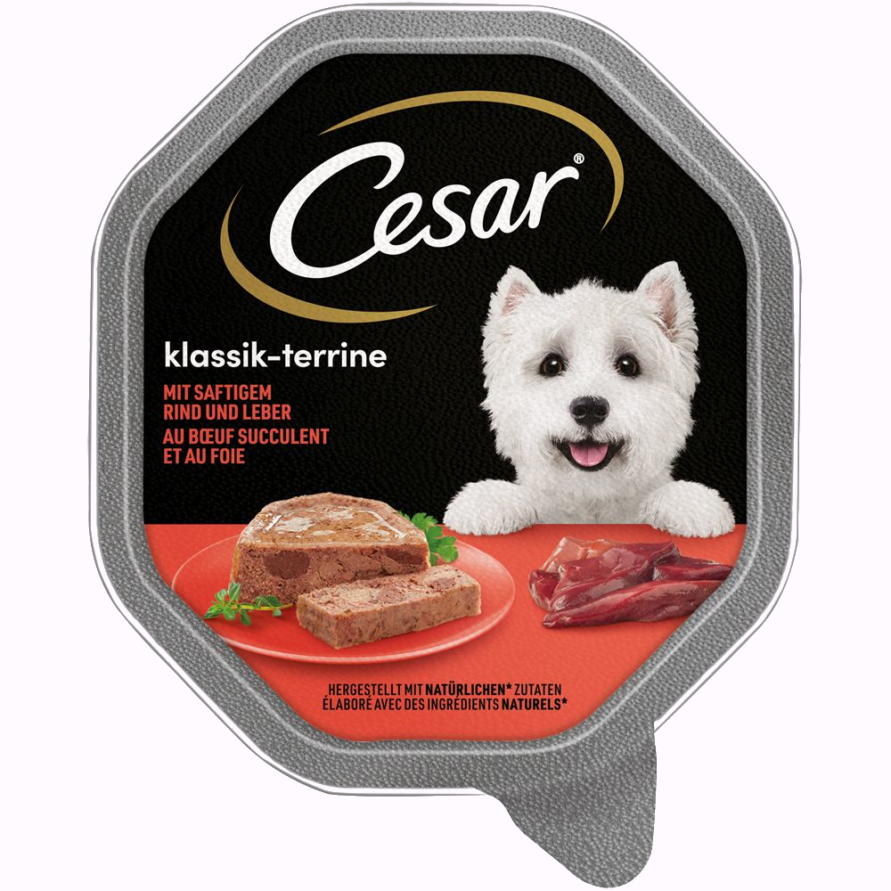 Megapack Cesar Schale 14 x 150 g - Klassiker mit saftigem Rind und Leber Megapack Cesar Schale 14 x 150 g - Klassiker mit saftigem Rind und Leber von Cesar