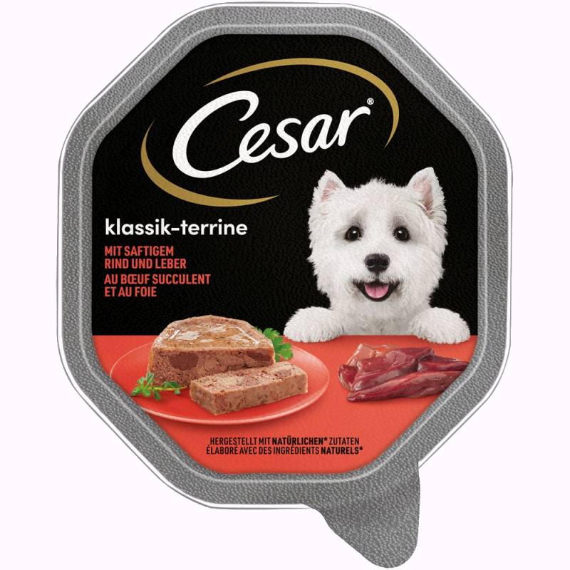 Megapack Cesar Schale 14 x 150 g - Klassiker mit saftigem Rind und Leber von Cesar