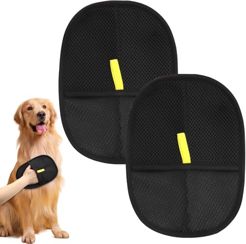 Tierhaarentferner Handschuh,2 Stück Fellmagnet Handschuh,Pet Hair Remover Glove, Wiederverwendbare Doppelseitige Fellpflegehandschuh, Antistatische Handschuhe für Katzen und Hunde zum Hair Removal Tierhaarentferner Handschuh,2 Stück Fellmagnet Handschuh,Pet Hair Remover Glove, Wiederverwendbare Doppelseitige Fellpflegehandschuh, Antistatische Handschuhe für Katzen und Hunde zum Hair Removal von CesmiPSteh