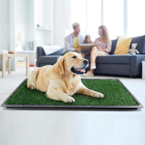 Cestavie Pee Pad aus Kunstrasen für Hunde und kleine Haustiere, mit Tablett (50,8 x 63,5 cm) von Cestavie
