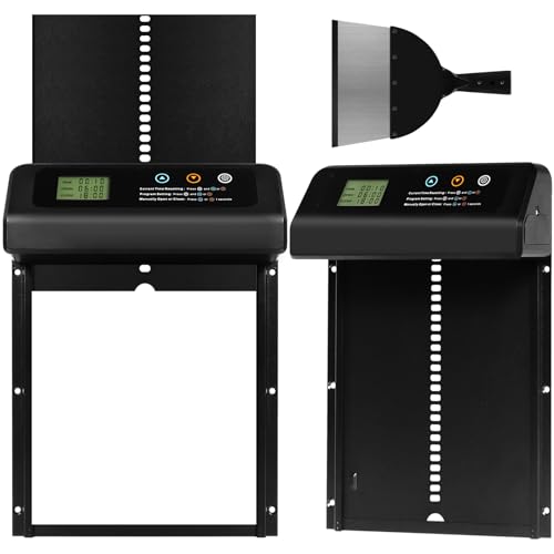 Hühnerklappe Türöffner mit Timer,Metallmaterial Automatische Hühnerklappe Batterie,Handmodus Anti-Klemm,Türöffner Hühnerstall,LCD-Display,Niedriger Batteriestand Hinweis mit Schaufel Hühnerklappe Türöffner mit Timer,Metallmaterial Automatische Hühnerklappe Batterie,Handmodus Anti-Klemm,Türöffner Hühnerstall,LCD-Display,Niedriger Batteriestand Hinweis mit Schaufel von Cevikno