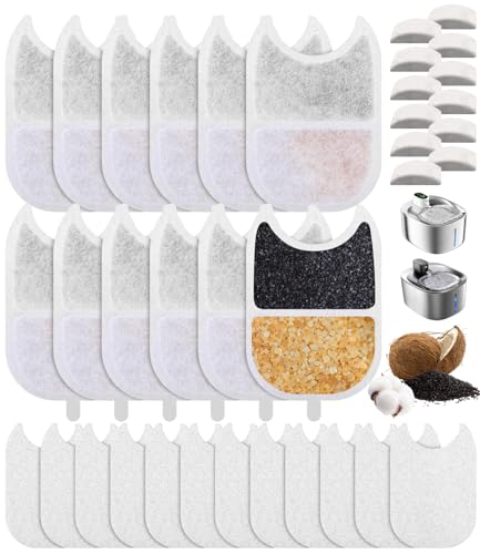 Filter Katzenbrunnen,12 Packung Filter für Katzenbrunnen,12 Vorgefilterte Schwämme,12 Schwämme für Wasserpumpe,mit Harz und Aktivkohle,für 4L Katzenbrunnen mit Bewegungsmelder,Katzen Zubehör Filter Katzenbrunnen,12 Packung Filter für Katzenbrunnen,12 Vorgefilterte Schwämme,12 Schwämme für Wasserpumpe,mit Harz und Aktivkohle,für 4L Katzenbrunnen mit Bewegungsmelder,Katzen Zubehör von Cexovo