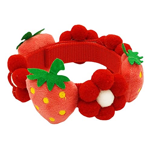 Cgeegirl Erdbeerblumenhalsband für Hunde von Cgeegirl