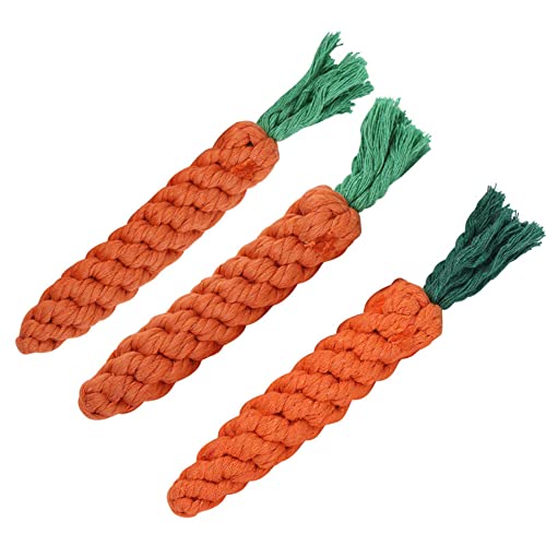 Cgeegirl Strickspielzeug aus Baumwollseil und Karotten-Seil für Hunde von Cgeegirl